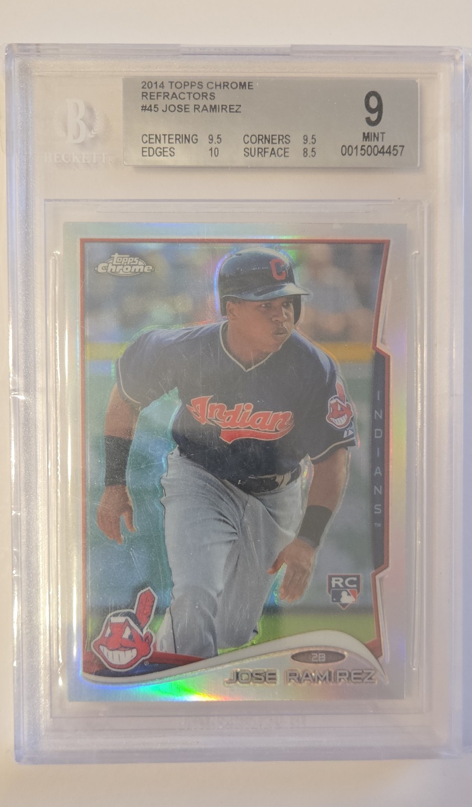 2014 Topps Chrome - Jose Ramirez #45 Refractor (RC)