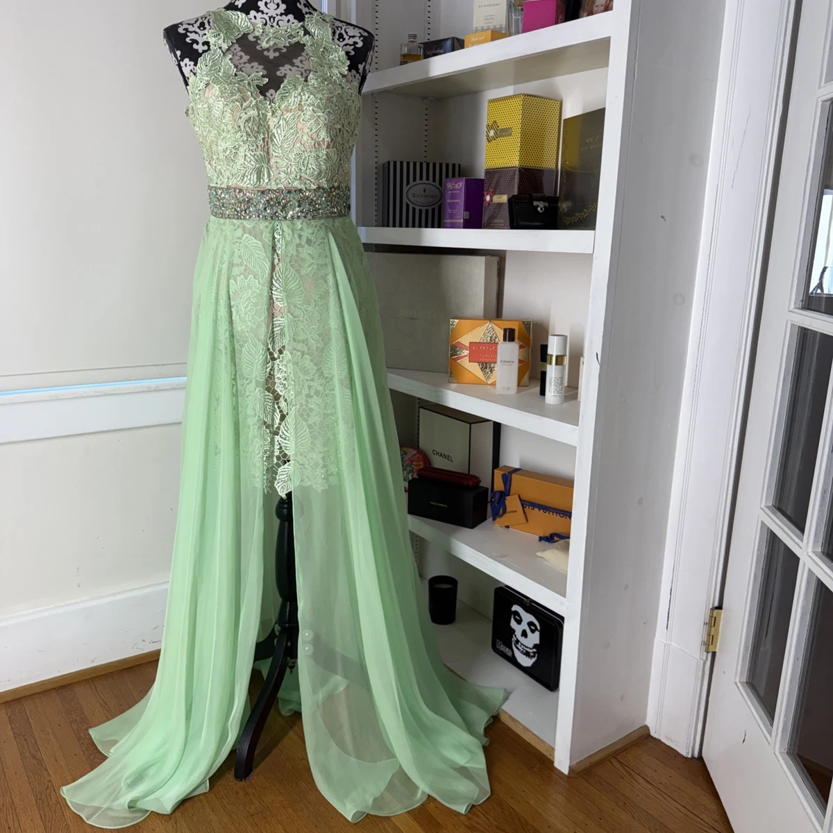 ebay green prom dress Emerald Green Prom Dresses Long Sleeve Evening Gown 16 Party Quinceanera Dresss