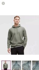 Lululemon Smooth Spacer Classic Fit Pullover Hoodie Khaki Olive Green Size M