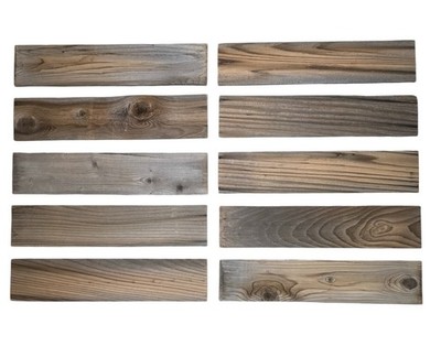 Rustic Reclaimed Wood 10 Pack of 24  L Barnwood Boards for Crafts, DIY, Cedar