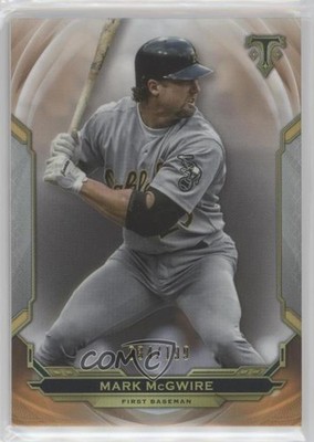 2019 Topps Triple Threads Amber 34/199 Mark McGwire #47 6f7