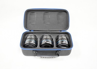SIRUI Night Walker T1.2 S35 24mm/35mm/55mm Cine Lens Kit - Sony E, Black