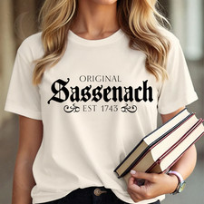 Sassenach Shirt Women Outlander Est 1743 Graphic Tee Scottish Gaelic Scotland