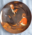 Set 7 Vintage Norman Rockwell Collectible Plates Edwin Knowles Grandma Grandpa — photo 2