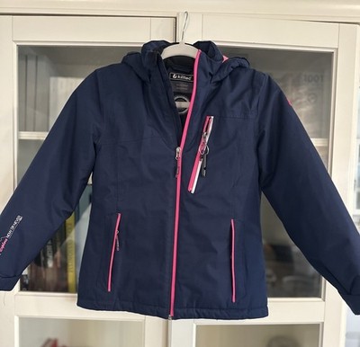 Killtec Tech Line Ski Snow Jacket US12  Kids Blue/pink Outdoor Windproof