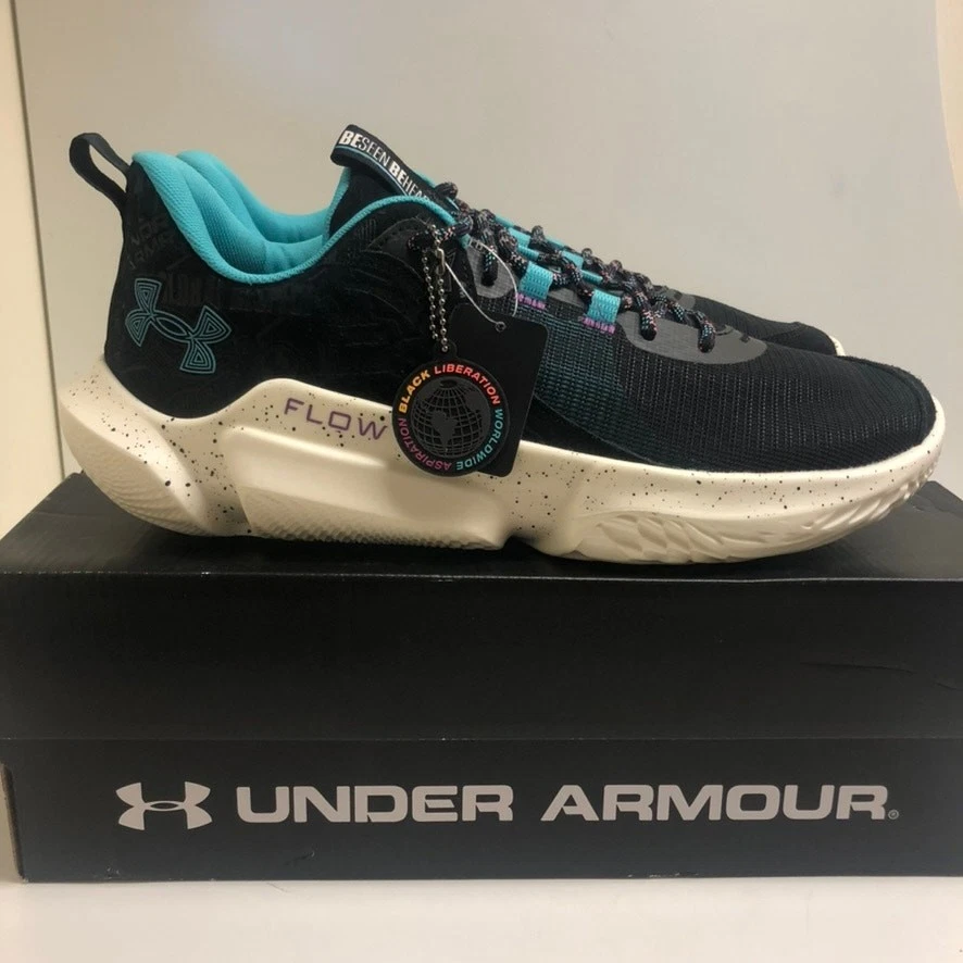 Under Armour Flow FUTR X 2 Black History Month Basketball Shoes Men\'s 11 NEW Under Armour Flow FUTR X 2 Black History Month for sale | eBay main image 4