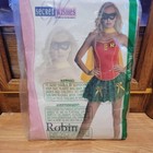 Secret Wishes Robin Costume Womens Red Green Tutu Cape DC Halloween Cosplay