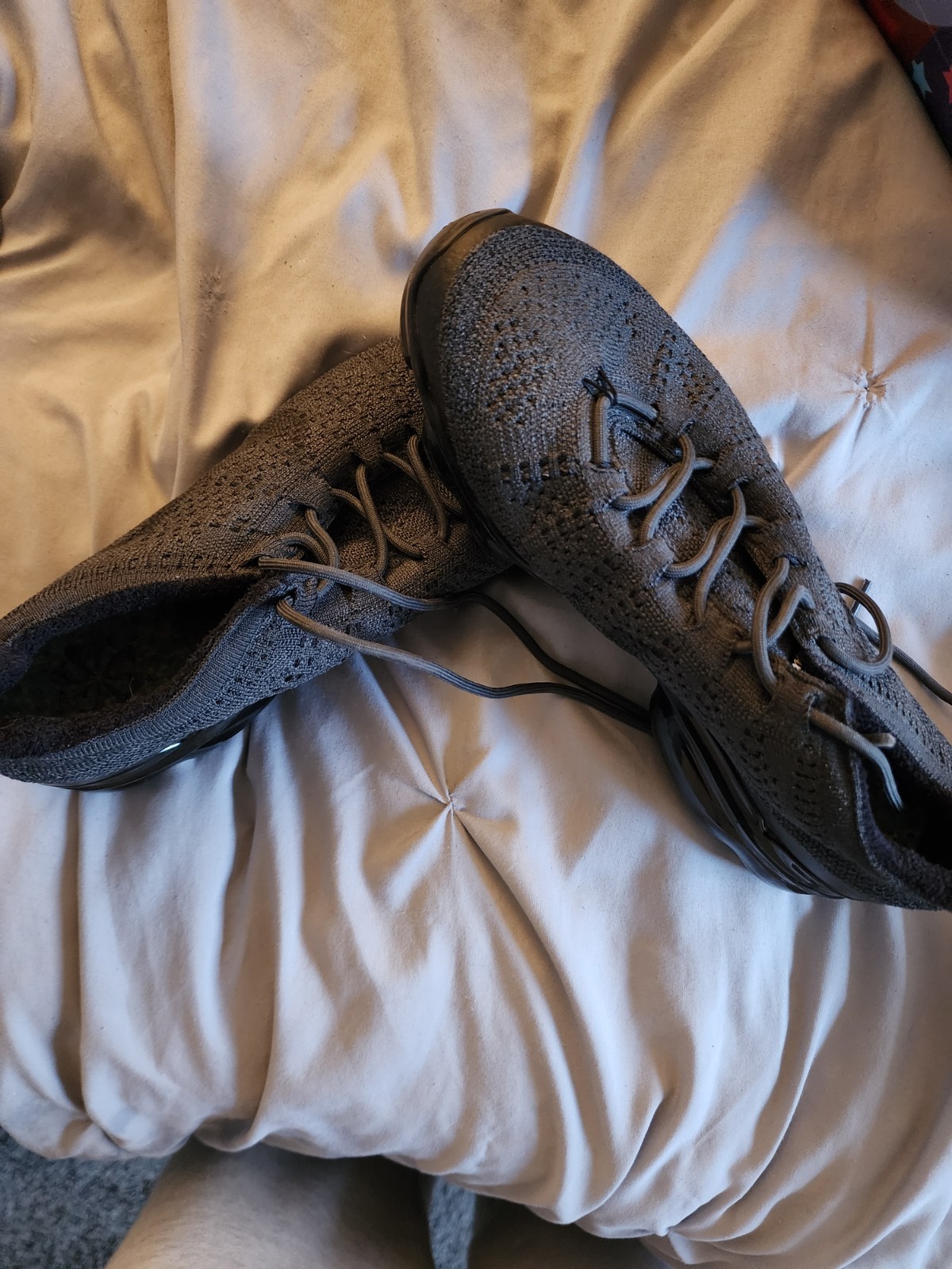 Nike Air VaporMax Flyknit Black Size 8