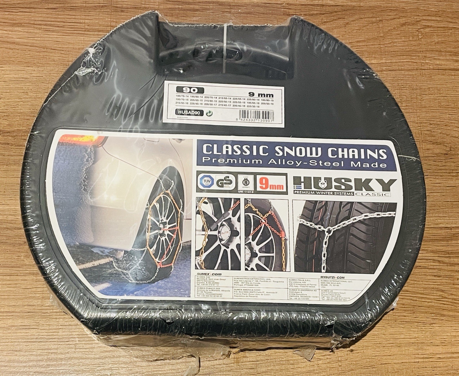 Chaînes à neige Husky 9 mm pour vos trajets en station de ski