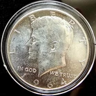 1964 D Kennedy Half Dollar 90% Silver BU Airtight Capsule Included #1