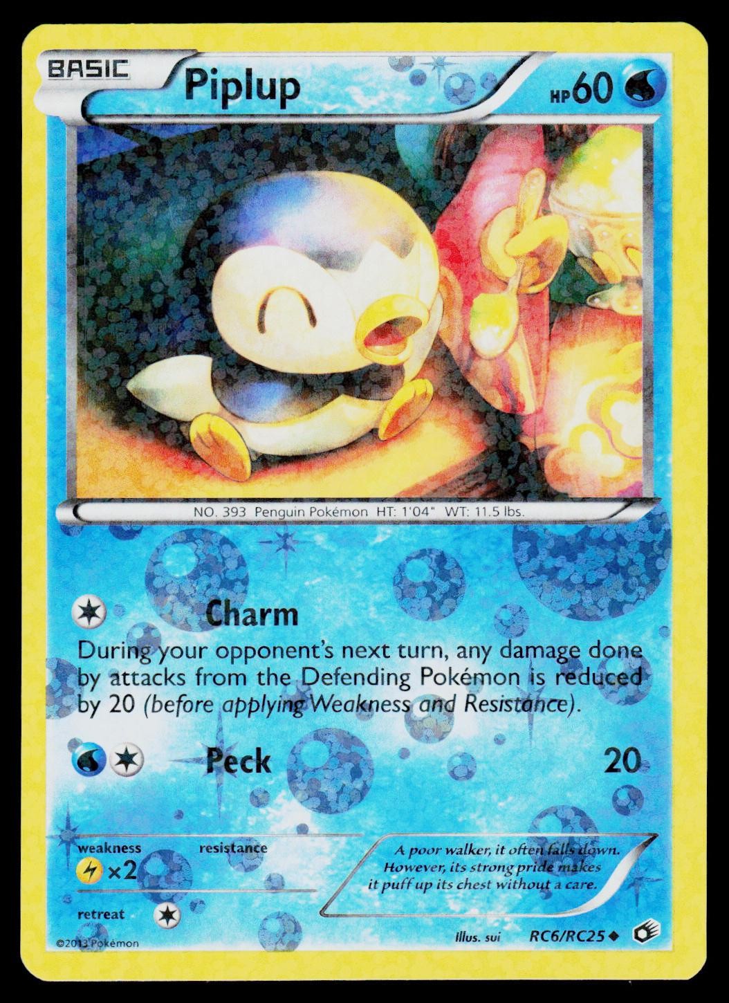 Piplup Legendary Treasures: Radiant Collection RC6/RC25 Uncommon Pokemon Card