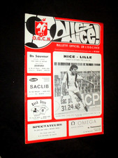 OGC NICE LILLE LOSC Programme ALLEZ NICE 1975 Championnat de France Grava