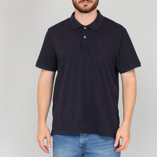 Calvin Klein Liquid Touch Polo Shirt Black Men's Medium Button Short Sleeve