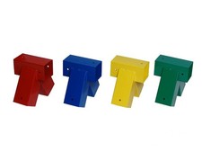Schaukelverbinder Kantholz 90 x 90 mm 100&deg; Rohrverbindungsst&uuml;ck Rohrverbinder