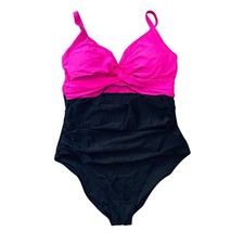 Blooming Jelly Tummy Control One Piece Swimsuit Women's Size XXL Cut Out Front