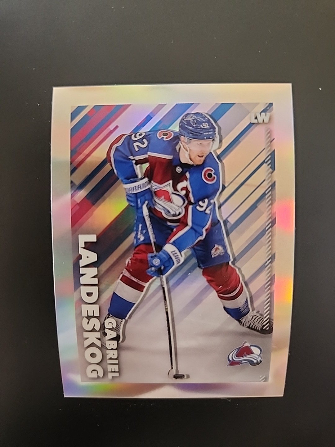 2022-23 Topps Chrome Stickers #126 Gabriel Landeskog Refractor /99 Avalanche