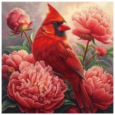 Cardinal Diamond Painting Kits for Adults, Diamond Art Kits for Beginners, 5D DI