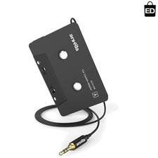 Car Audio Cassette to AUX Adapter - 3.5mm Connection for Vintage Music