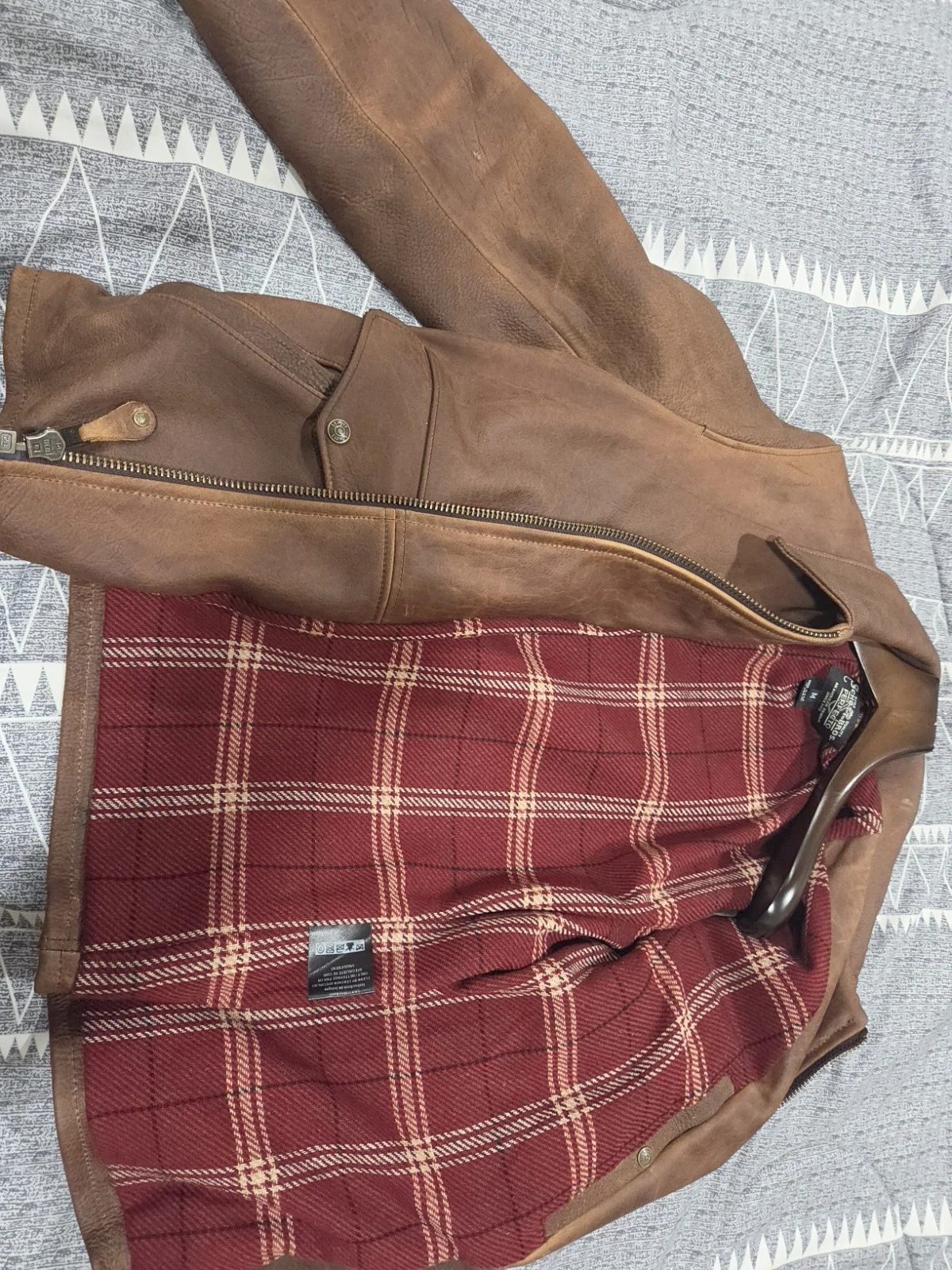 Schott NYC 464 U.S. Bison Delivery Jacket - Brown - Size Medium (NWOT) image 4