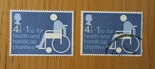 Complete GB mint & used stamp set: 1975 Health & Handicap Funds