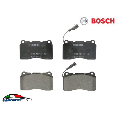 KIT 4 PASTIGLIE FRENO ANTERIORI BOSCH BP979 ADATTE A ALFA ROMEO 156 01/2002-> 77 - Imagen 2 de 2