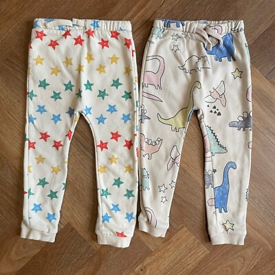 M&S Unisex Jogginghose Alter 2-3 Dinosaurier Print Mädchen & Jungen
