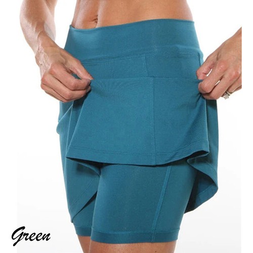 Women's Sports Skorts Gym Yoga High Waist Mini Sports Skirt Jogging Casual Skirt - Picture 43 of 51