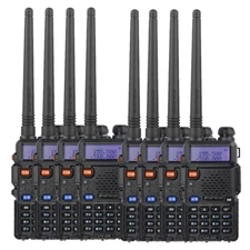 US 8x Baofeng UV-5R Dual-Band VHF UHF FM Transceiver Ham Two-way Radio Scanner