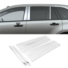 For 2007-2014 Ford Edge Stainless Steel Chrome Window Pillar Post Trims 6pcs