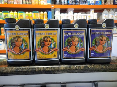 Advanced Nutrients 1 Liter Combo Full Set of Sensi Grow A & B, Sensi Bloom A & B