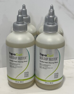4 Devacurl Buildup Buster Micellar Water Cleansing Serum 8 oz