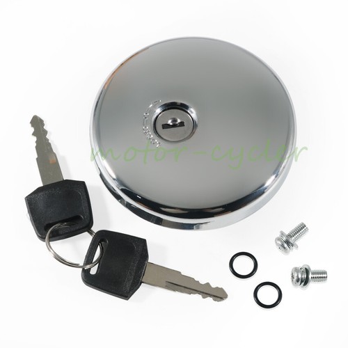 Fuel Gas Tank Cap Cover Keys for Kawasaki VN1600 Vulcan 1600 Nomad 2005 06-2008 - Picture 8 of 9