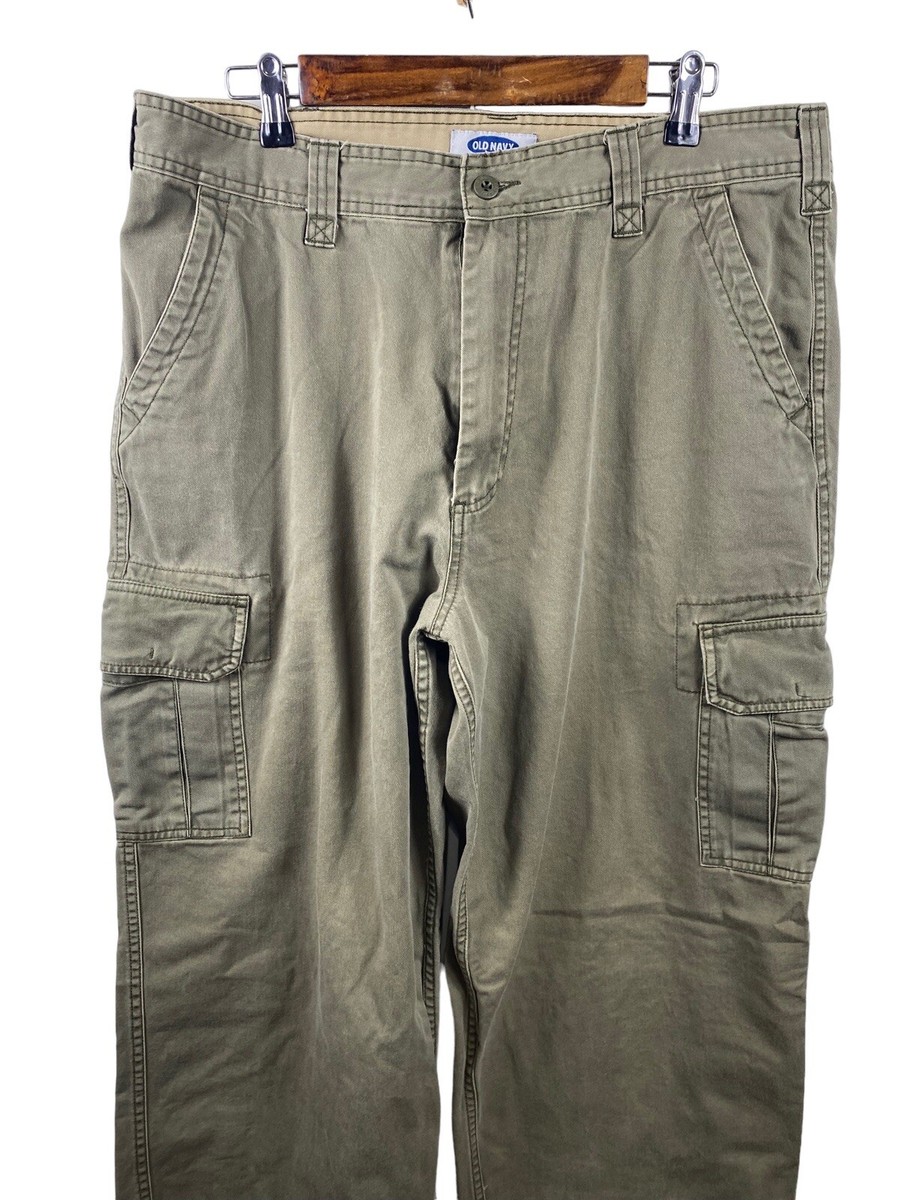 Old Navy Cargo Pants Size 36x34 (33) Mens Vintage 2000s Y2K Green