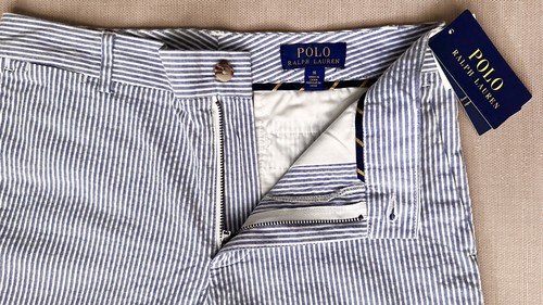 NWT New Ralph Lauren POLO Big Boys Shorts Size 16 Seersucker Stretch Slim - Picture 5 of 6