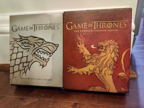 Game of Thrones Seasons One, Two HBO Series Box Sets Blu Ray DVD
