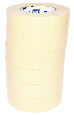 6 Pack 1.5'' Premium Grade Automotive Masking Tan Tape American IPG