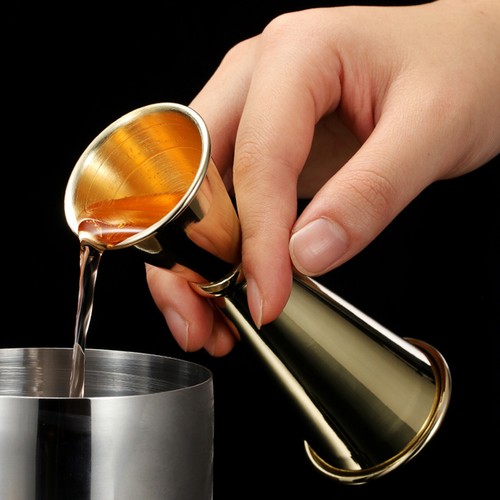 Steel Double Cocktail Jigger Japanese Jigger with Measurements Scale Inside - Picture 11 of 16