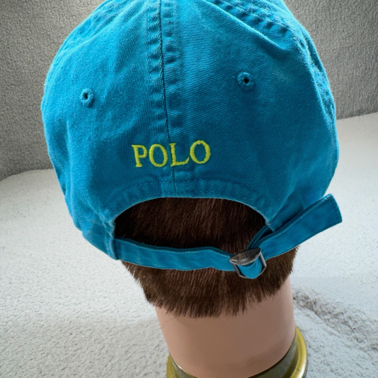 Ralph Lauren Polo Cappello Berretto Cinghia Schiena Regolabile Blu Pony Golf Rugby Vela