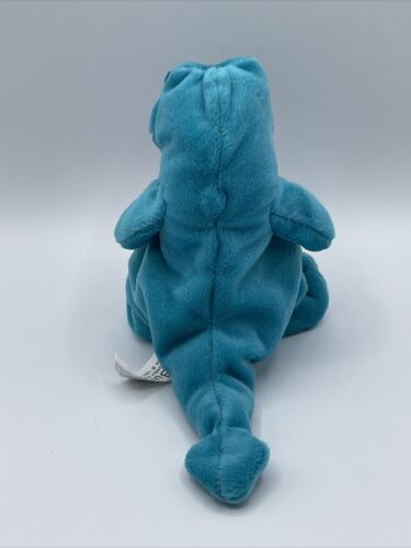 Vintage Planet Hollywood Blue Dino Peluche Beanie Bubba Dinosauro Pubblicità 6 pollici - Foto 4 di 9