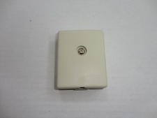 RJ11 6P4C Telephone Modular Single Port Surface Mount Phone Jack IVORY