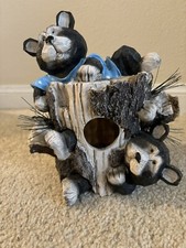  Spoontiques Bear Resin Birdhouse 7” X 8” Indoor Or Outdoor Use - Cabin Decor