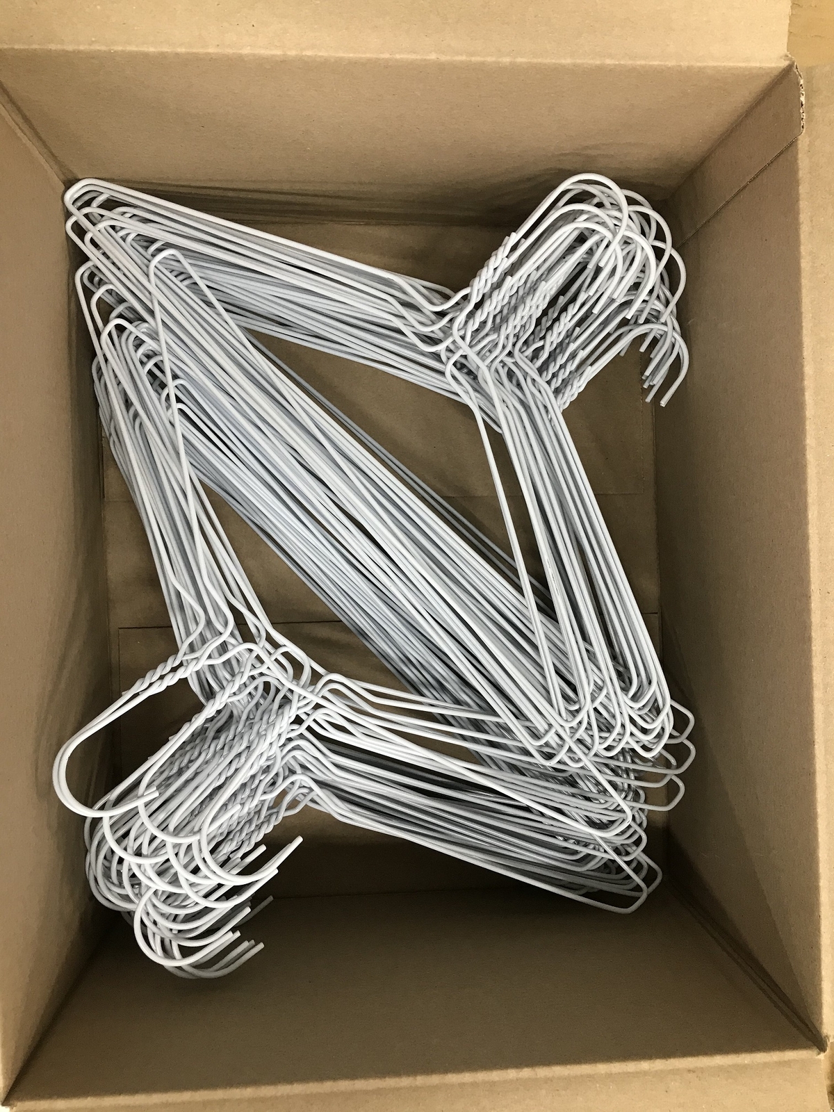 Drahtbügel Kleiderbügel Weiß Metallkleiderbügel Wäschereibügel Hemdenbügel 2,0