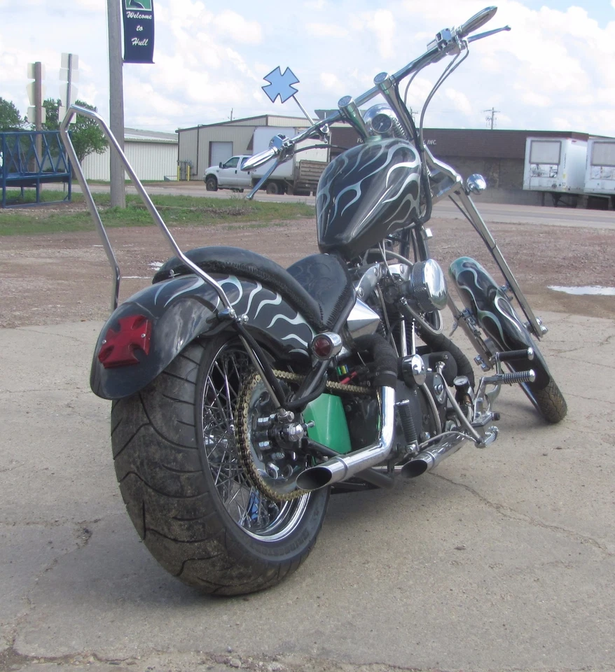 Заказное заднее крыло Harley, Honda, Yamaha, Kawasaki, War Eagle ширина 8,5 дюйма - Изображение 4 из 4