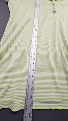 Ralph Lauren Women's Green Striped Sleepwear Shirt 2X - Picture 5 of 12