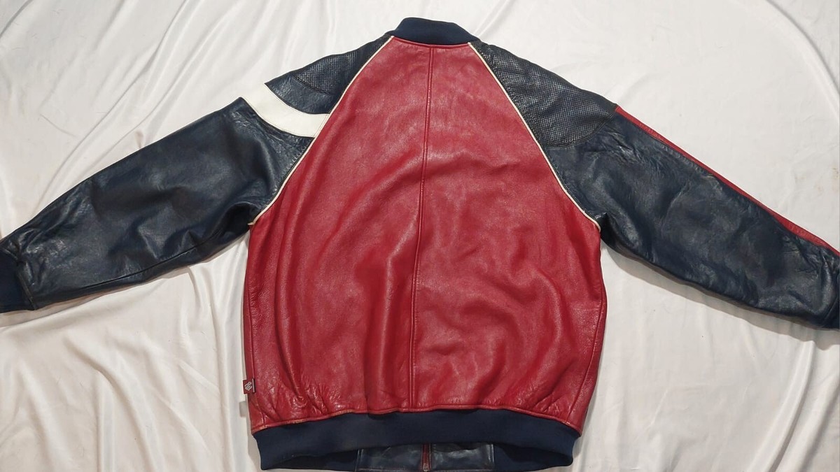 VGC Rocawear Rocafella JAY-Z NY Leather Varsity jacket 2XL