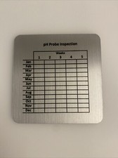 3” x 3” ph Probe Inspection sign
