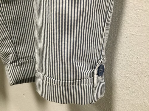 Womens Capri Style Pants Size 18W Blue White Pinstripe Alfred Dunner 134 - Picture 4 of 9