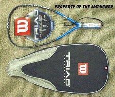RARE New Wilson Triad 180 Racquetball racket 5/8 7/8 180 gram easy on arm w case