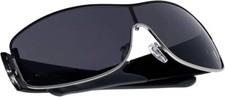 Sunglasses Driving Biking Running Fashion Designer Wrap Around Dark Black Lens