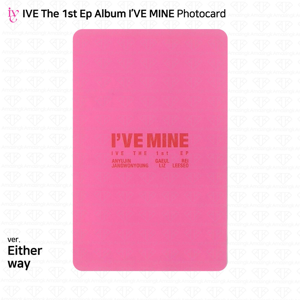 IVE The 1st EP I'VE MINE Official Photocard Polaroid Sticker